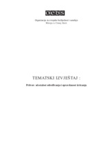 Tematski izvještaj: Pritvor - učestalost određivanja i opravdanost izricanja