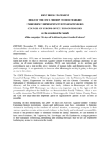 Joint press statement on the occasion of the launch of the campaign "16 Days of Activism Against Gender Violence"