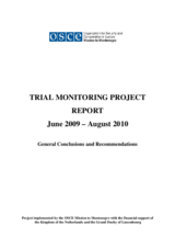 General Conclusions and Recommendations - Trial Monitoring Project