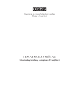 Tematski izvještaj: Monitoring izvršnog postupka u Crnoj Gori